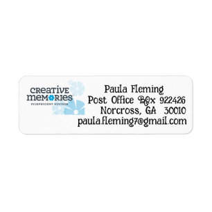 Creative Memories Ind Advisor  Return Address Label
