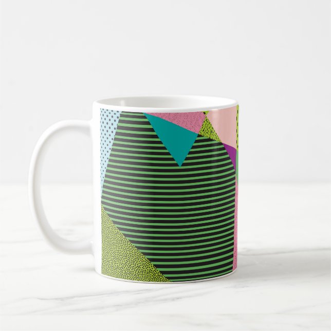 Creative Memphis Frame Modern Design Coffee Mug (Left)