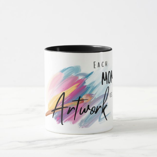 Creative Mindfulness Art Gift Him Her Coffee Mug (Center)