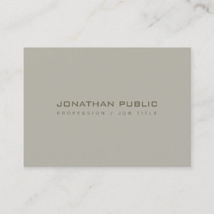 Creative Minimal Design Modern Professional Plain Business Card