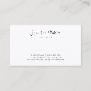 Creative Minimalist Elegant Modern Simple Template Business Card