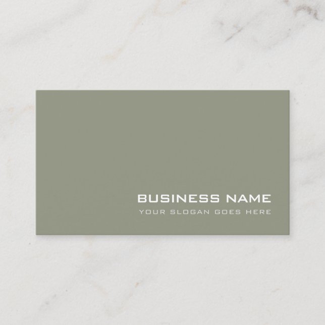 Creative Minimalist Modern Monogram Plain Luxury Business Card (Front)