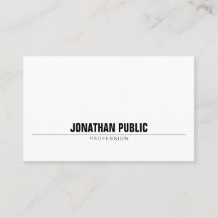 Creative Minimalist Professional Modern Simple Business Card