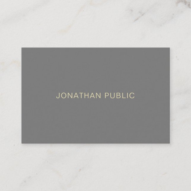 Creative Minimalist Professional Modern Template Business Card (Front)