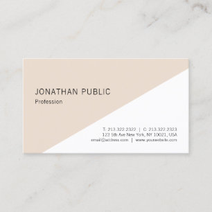Creative Minimalist Template Modern Simple Design Business Card