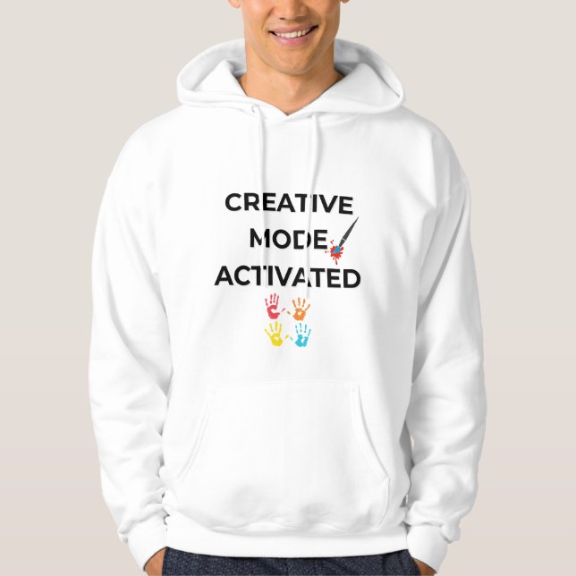 Creative Mode Activated – Art Teacher Design Hoodie (Front)