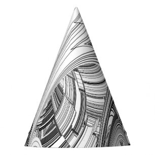 Creative Modern Art Black and White Party Hat