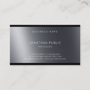 Creative Modern Design Light And Shadow Cool Plain Business Card