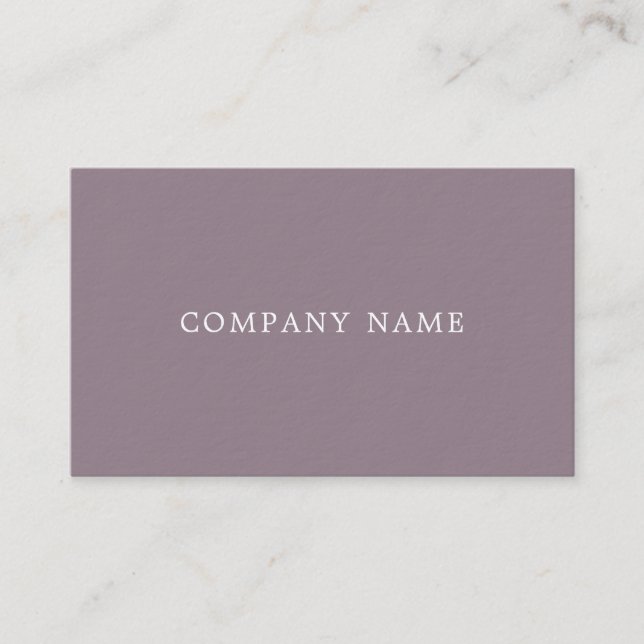 Creative Modern Design Trendy Plain Luxury Thick Business Card (Front)