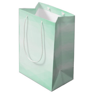 Creative Modern Elegant Mint Green Colour Trendy Medium Gift Bag
