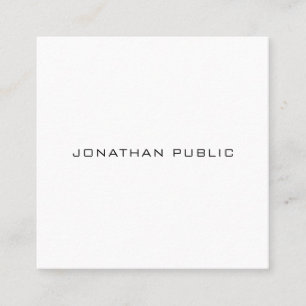 Creative Modern Graphic Design Professional Trendy Square Business Card