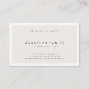 Creative Modern Minimalist Classy Simple Design Business Card
