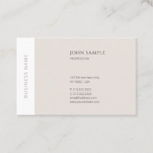 Creative Modern Minimalist Professional Elegant Business Card