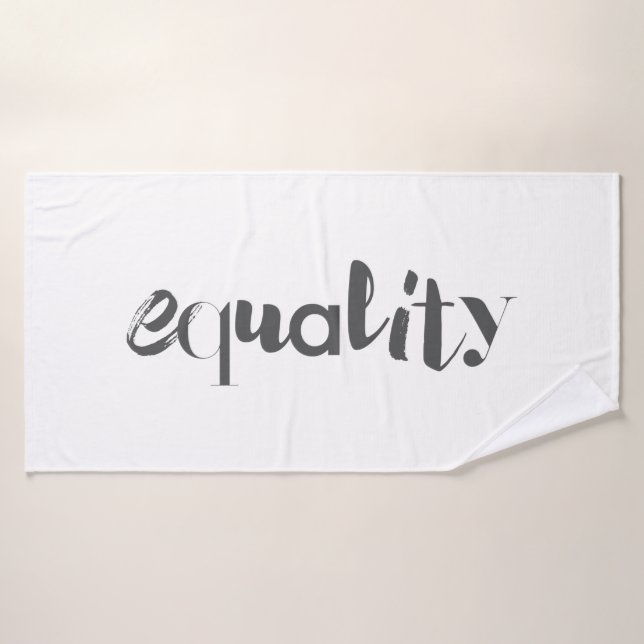 Creative, modern, playful, cool design of Equality Bath Towel (Bath Towel)