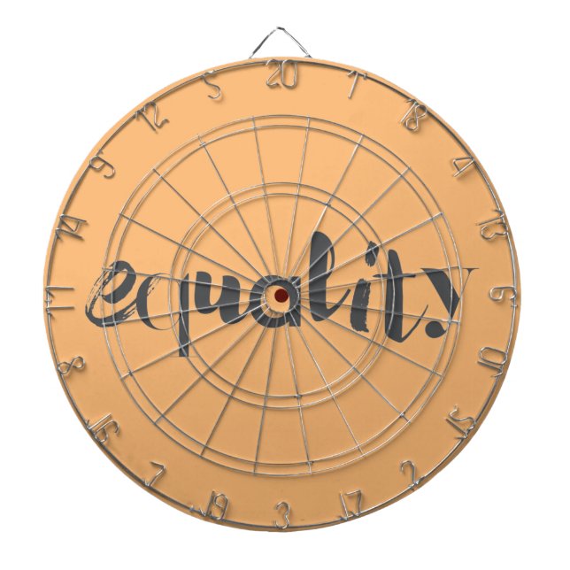 Creative, modern, playful, cool design of Equality Dartboard (Front)