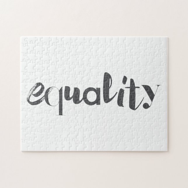 Creative, modern, playful, cool design of Equality Jigsaw Puzzle (Horizontal)
