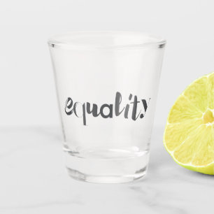 Creative, modern, playful, cool design of Equality Shot Glass