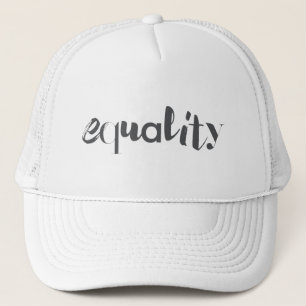 Creative, modern, playful, cool design of Equality Trucker Hat
