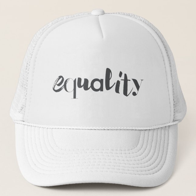 Creative, modern, playful, cool design of Equality Trucker Hat (Front)