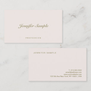 Creative Modern Professional Elegant Simple Business Card