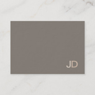 Creative Modern Professional Monogram Plain Luxury Business Card