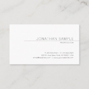 Creative Modern Simple Design Trendy Plain Business Card