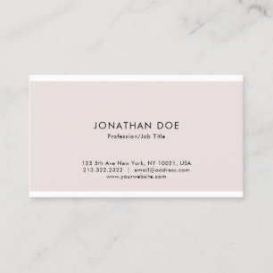 Creative Modern Simple Design Trendy Template Business Card
