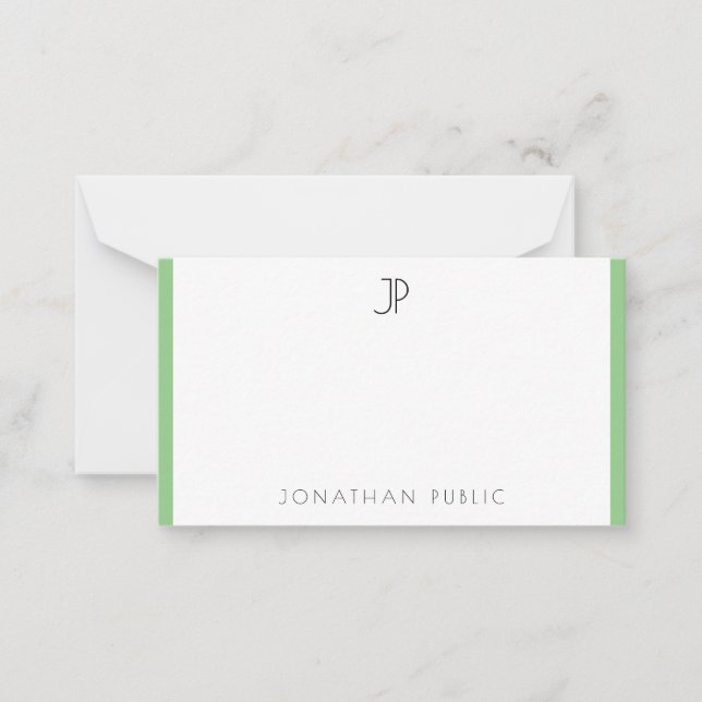 Creative Monogram Template Minimalist Modern (Front)