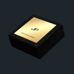 Creative Monogrammed Gold Classic Template Gift Box<br><div class="desc">Creative Monogrammed Gold Classic Template Jewellery Box.</div>