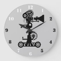 CREATIVE MOVIE CAMERA WITH BLACK & WHITE NUMERALS
