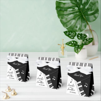 Creative Musicians Piano Keys Wedding Favour Box