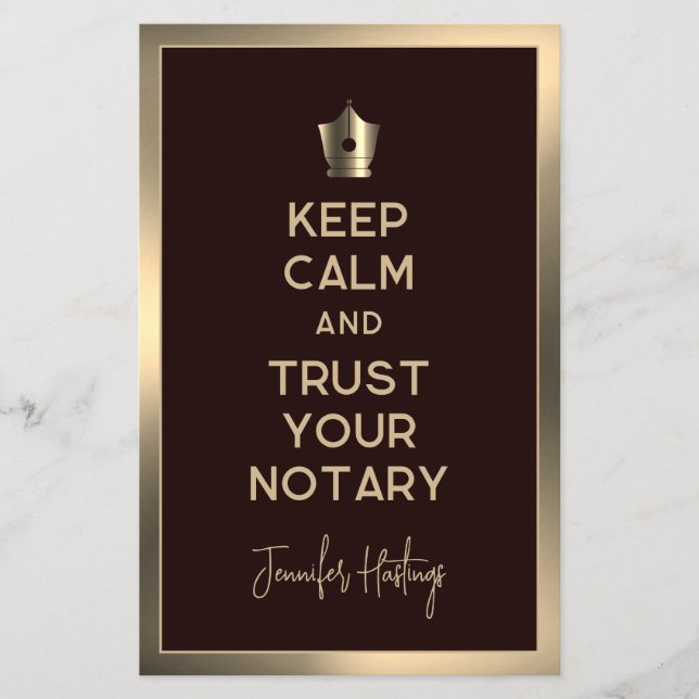 Creative notary public Flyer (Front)