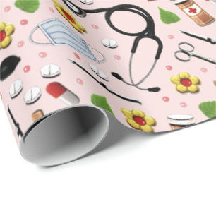 Creative Nurse Gift Wrapping Paper