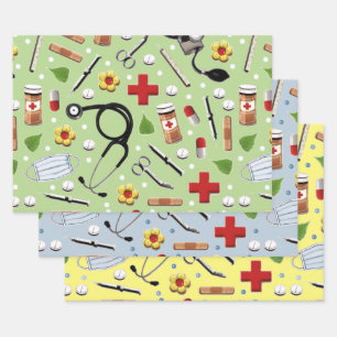 Creative Nurse Gift Wrapping Paper Sheet
