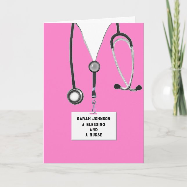 Creative Nurse Graduation Card (Front)