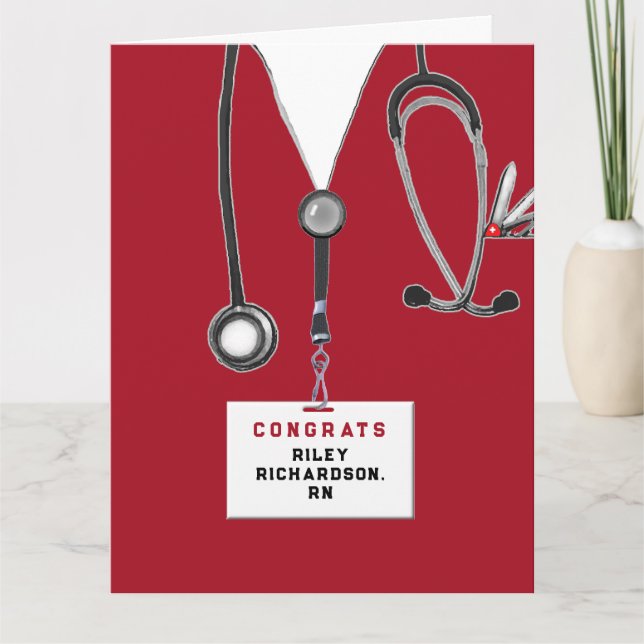 Creative Nurse Graduation Card (Front)