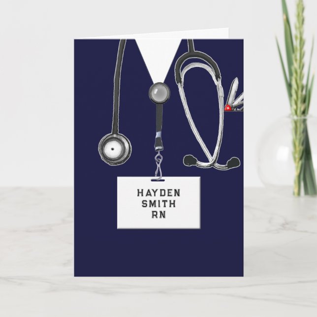 Creative Nurse Graduation Card (Front)