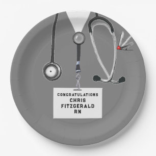 Creative Nurse Graduation Party Paper Plate