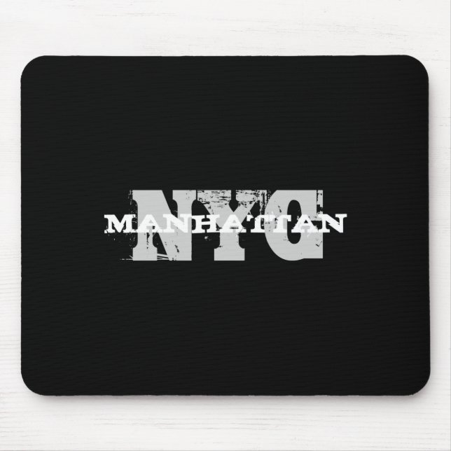 Creative Nyc Manhattan New York City Template  Mouse Pad (Front)