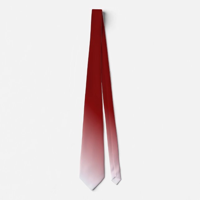 Creative Original Stylish Red Abstract Tie (Front)