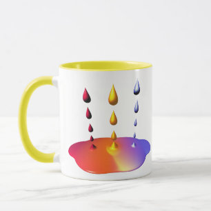 Creative Paint Drops Mix Mug
