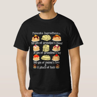 creative pancake ingredients t-shirt design