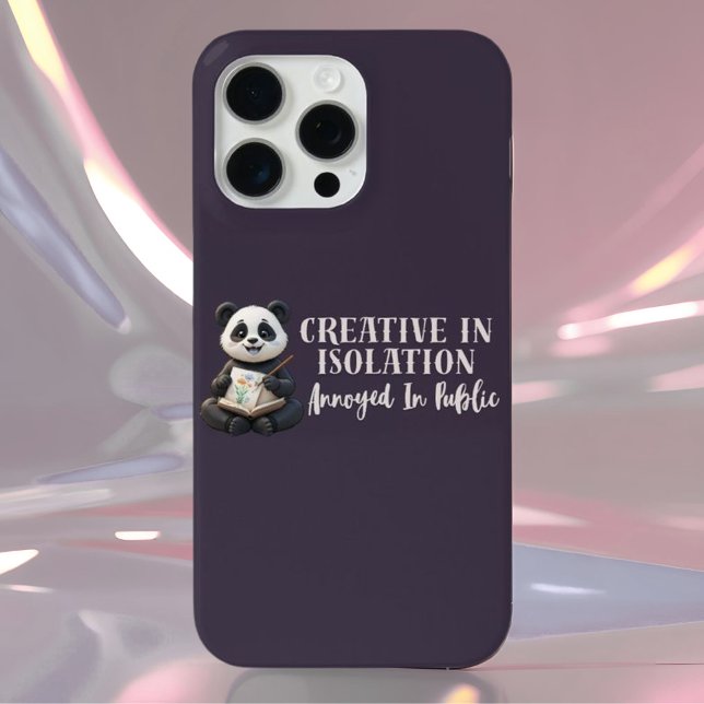 "Creative Panda iPhone 16 Case – Introvert Artist" (Creator Uploaded)