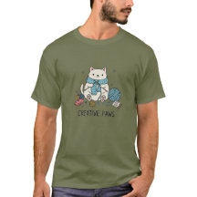 Creative Paws White Cat Knitting Summer Wear Graph