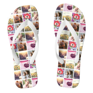 Creative  Personalized image mosaic Thongs