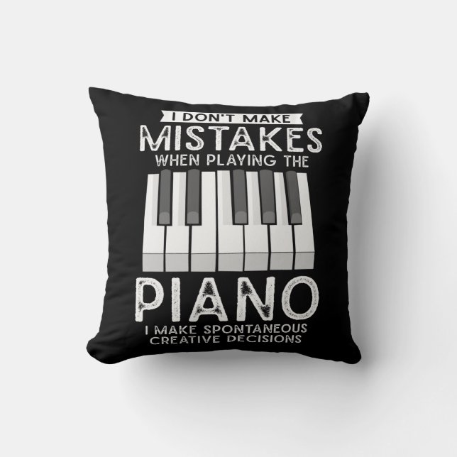 Creative Pianist Witty Piano Musician Music Lover Cushion (Front)