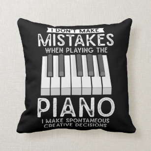 Creative Pianist Witty Piano Musician Music Lover Cushion