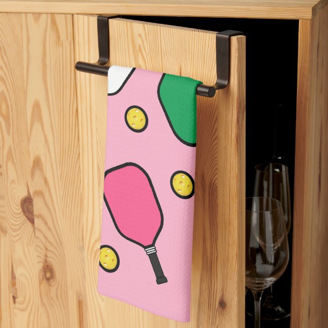 Creative Pickleball Decor Tea Towel (Thirds Fold)
