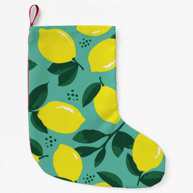 Creative pink-blue paint texture, abstract. small christmas stocking (Front)