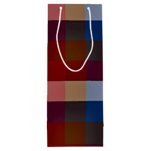 Creative Plaid Mixes Wine Gift Bag